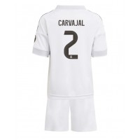 Real Madrid Daniel Carvajal #2 Domáci Detský futbalový dres 2025-26 Krátky Rukáv (+ trenírky)